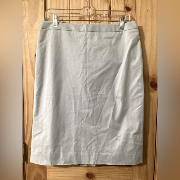 J. Crew size 8 cotton/spandex pleated midi skirt - Picture 1 of 5